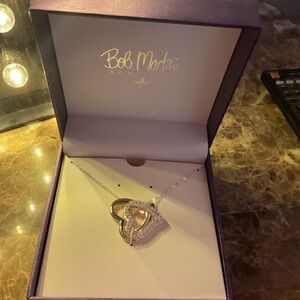 Bob Mackie Dual-Tone Heart Necklace